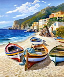 AG4251~Spiaggia-dei-Pescatori-Posters - online jigsaw puzzle - 42 pieces