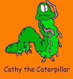 cathy the caterpillar - online jigsaw puzzle - 9 pieces